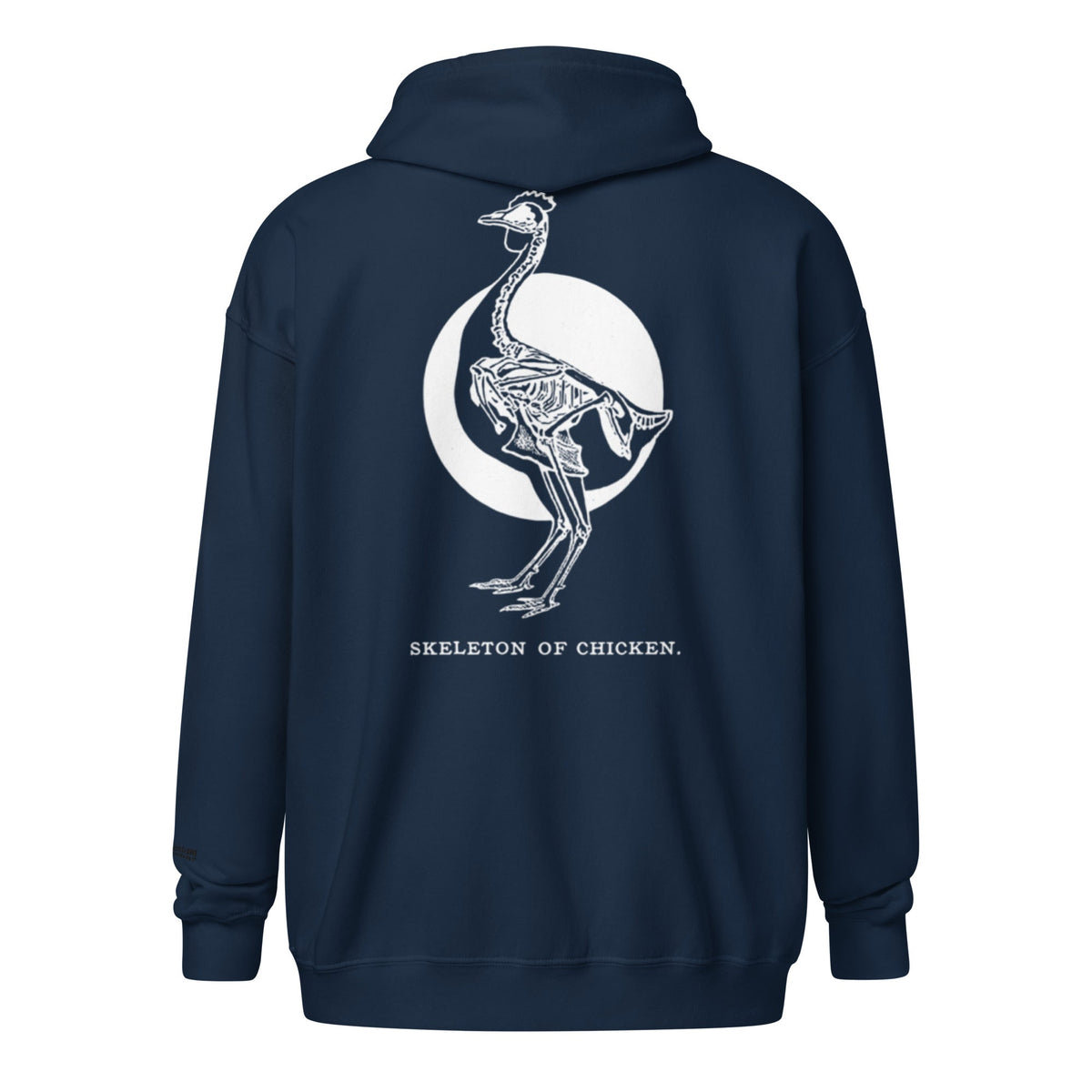 Retro Chicken Skeleton Unisex heavy blend zip hoodie