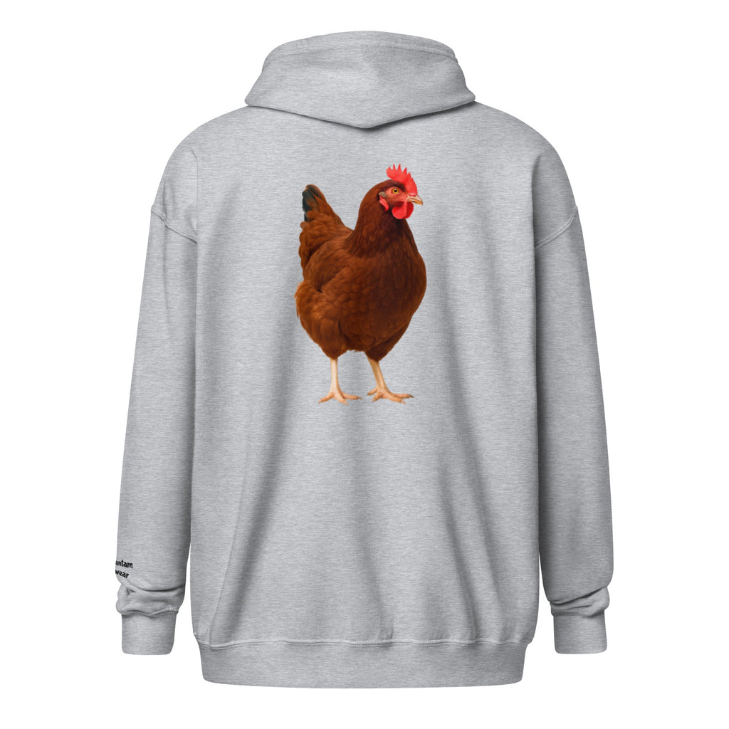 Rhode Island Red Unisex heavy blend zip bunny hug (hoodie)