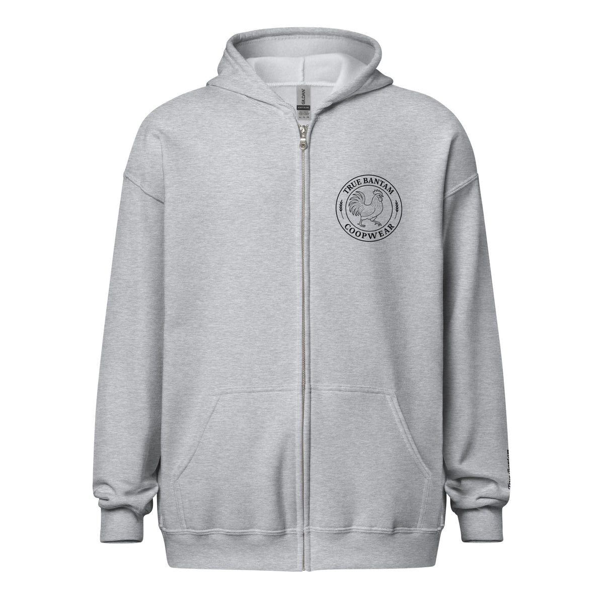 Retro Hen Unisex heavy blend zip bunny hug (hoodie)