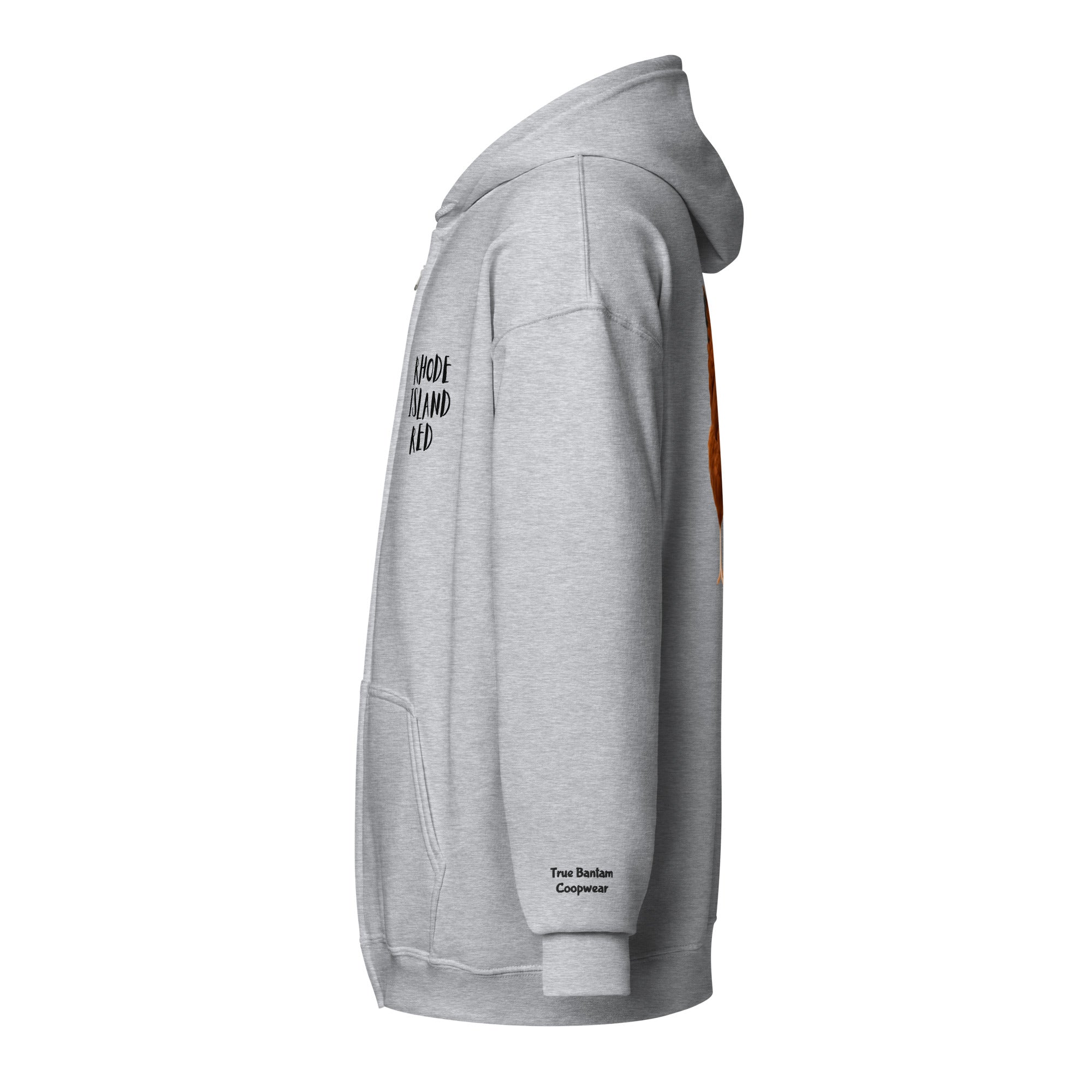 Rhode Island Red Unisex heavy blend zip bunny hug (hoodie)
