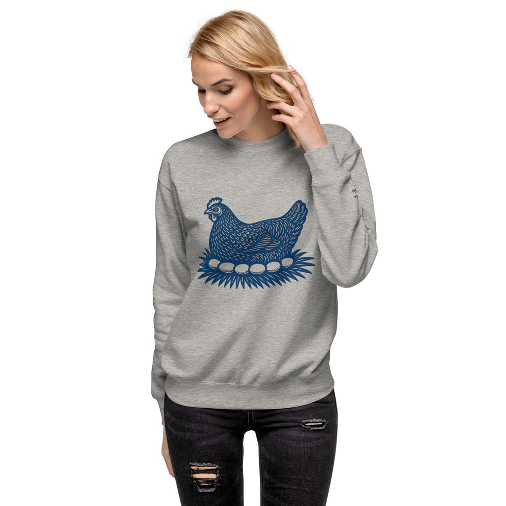 Retro Hen Unisex Premium Sweatshirt