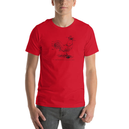 Retro Chicken Parts Unisex t-shirt