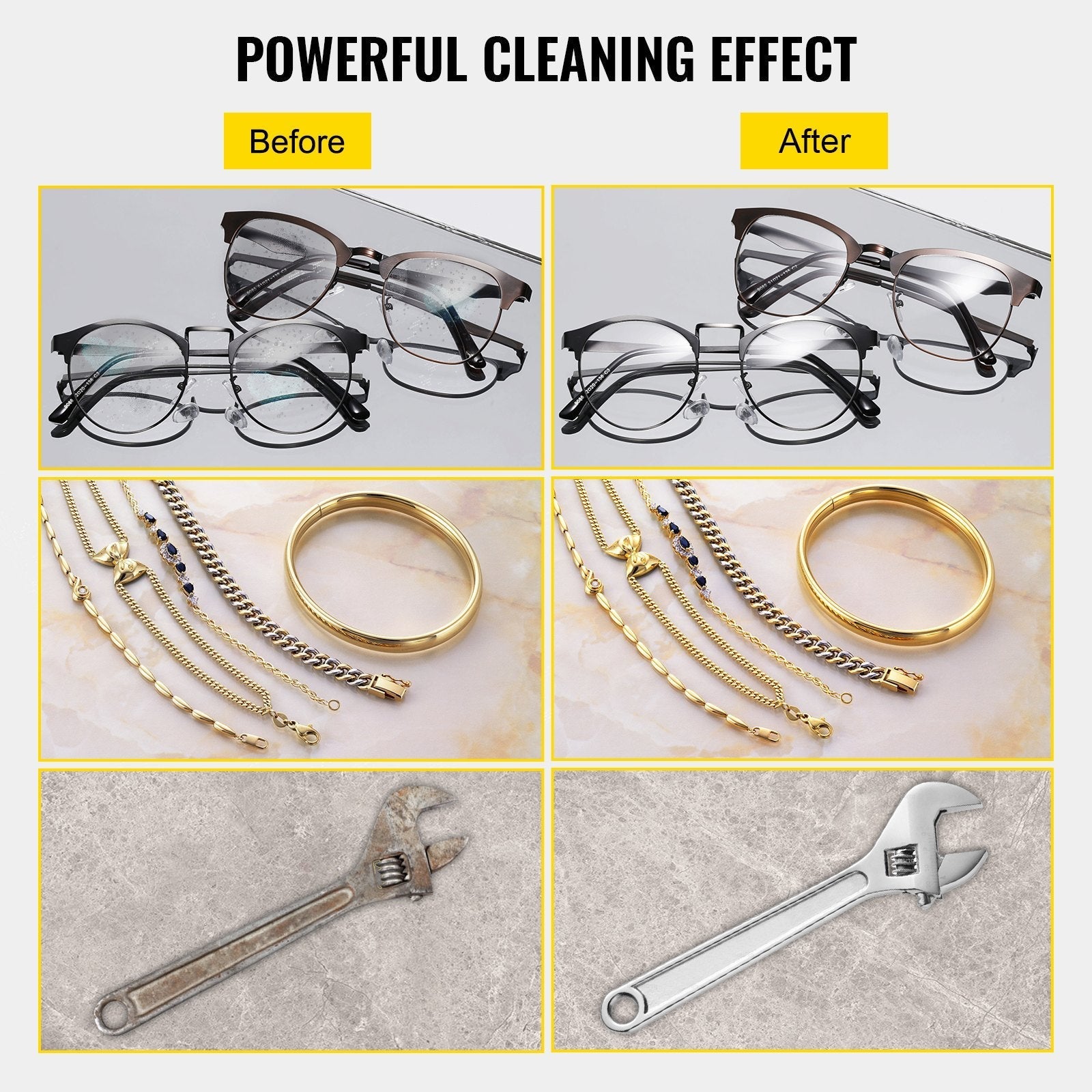 VEVOR Ultrasonic Cleaner 2L Digital Ultrasonic Parts Cleaner with Timer 40kHz Professional 304 Stainless Steel Ultrasonic Cleaner 110V for Jewelry Watch Glasses Diamond Eyeglass Small Parts Cleaning