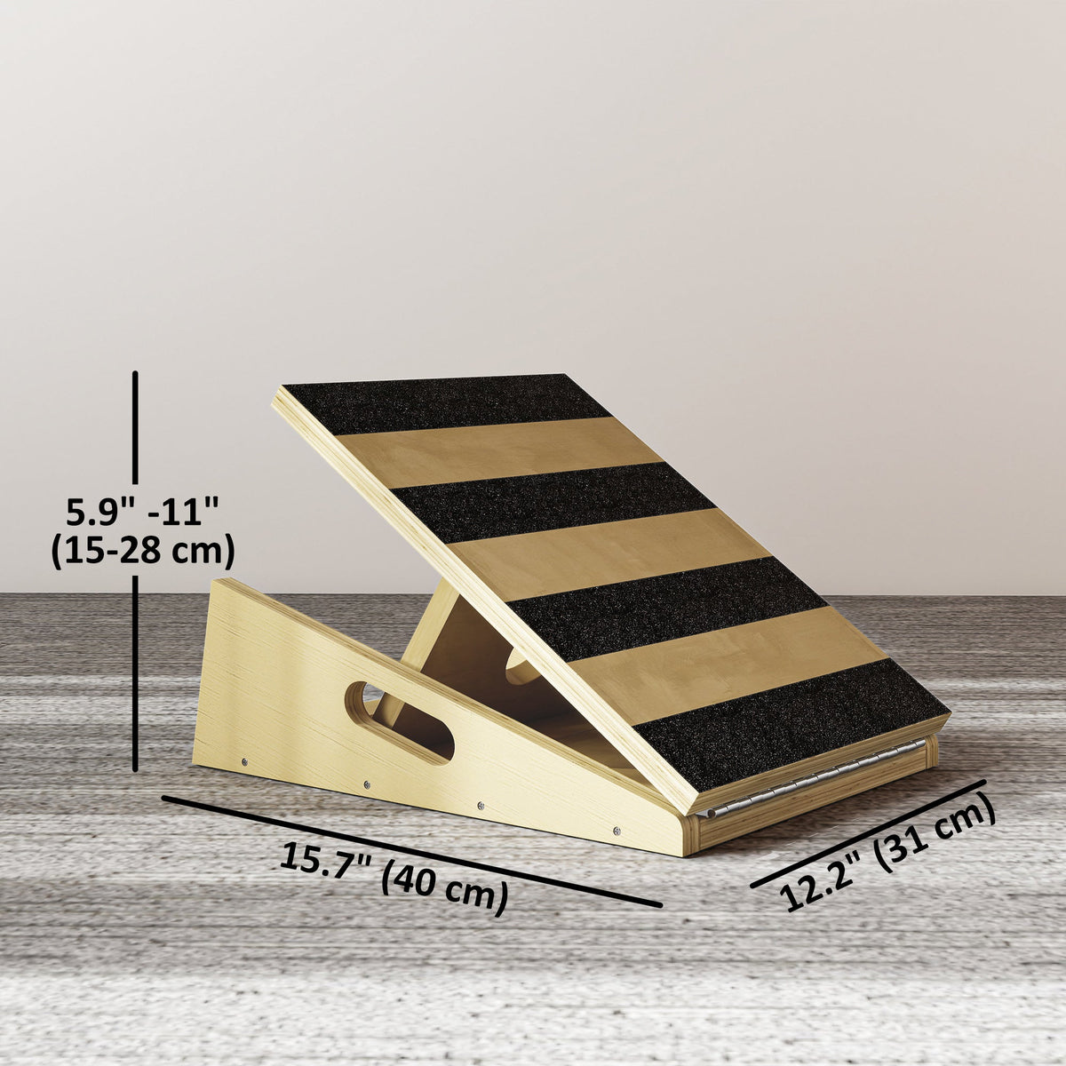 Slant Board, Portable Calf Stretcher with 4-Level Incline, Extra Side-Handle Design and Non-Slip Surface