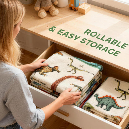 Large Play Mat 79" x 59", Crawling Mat for Toddlers, Living Room and Bedroom with Dinosaur Pattern