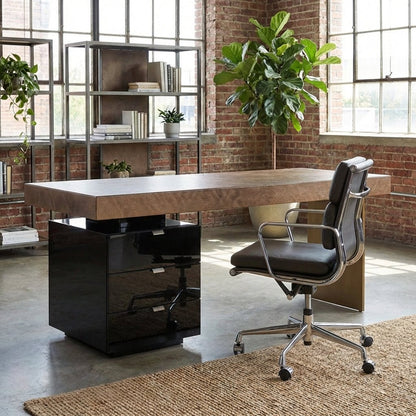 Vantage Executive Desk with Three-Drawer Pedestal