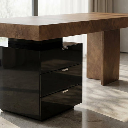 Vantage Executive Desk with Three-Drawer Pedestal