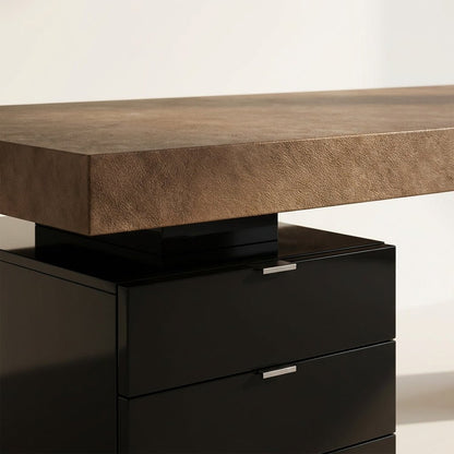 Vantage Executive Desk with Three-Drawer Pedestal