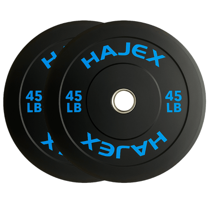 HAJEX Olympic Bumper Weight Plates - 10, 15, 25, 35, 45, 55 LB
