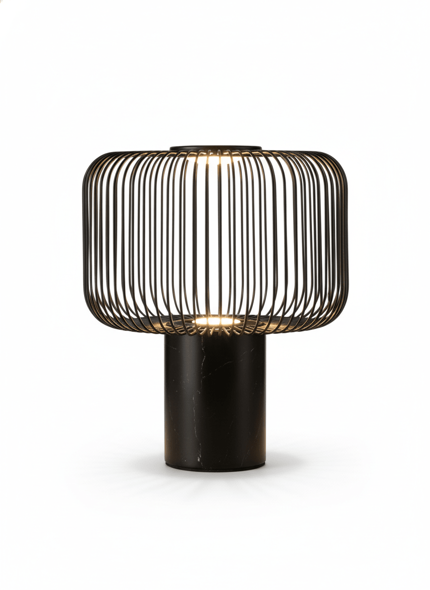 Veridian Industrial Cage Desk Lamp