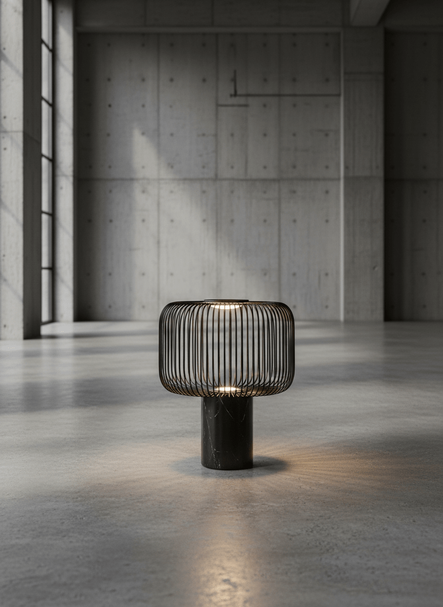 Veridian Industrial Cage Desk Lamp