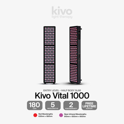 Kivo Vital 1000: Medium Full Body Red Light Therapy Panel