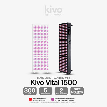 Kivo Vital 1500: Medium Wide Body Red Light Therapy Panel