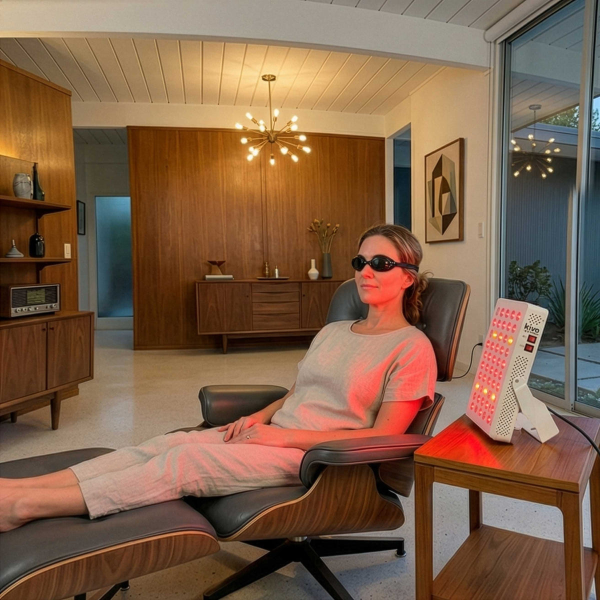 Kivo Vital 300: Portable Small Red Light Therapy Panel + Integrated Stand