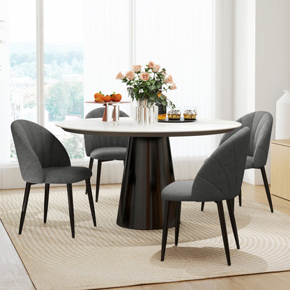 Skylar Modern Dining Chairs Set of 4-Dark Grey