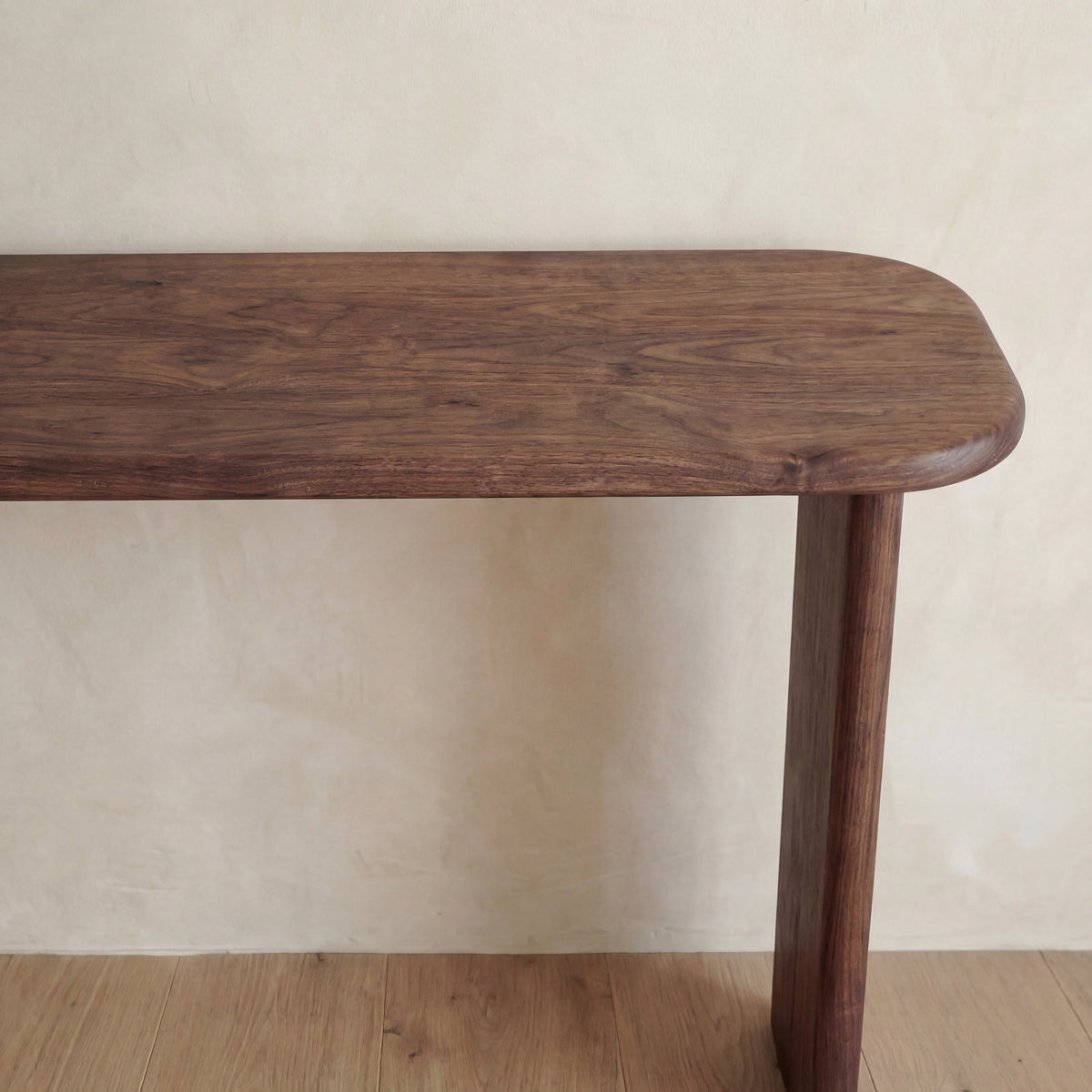 60 inch console table in walnut