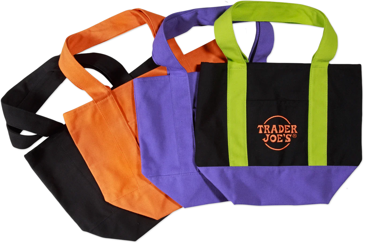Trader Joe's Trick-or-Treat Mini Canvas Totes