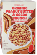 Trader Joe's Organic Peanut Butter & Cocoa Crunch Sweetened Corn Cereal, 284g
