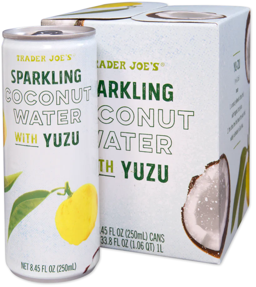 Trader Joe's Sparkling Coconut Water with Yuzu, 1L