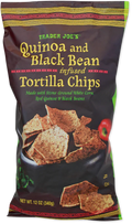 Trader Joe's Quinoa and Black Bean infused Tortilla Chips, 340g
