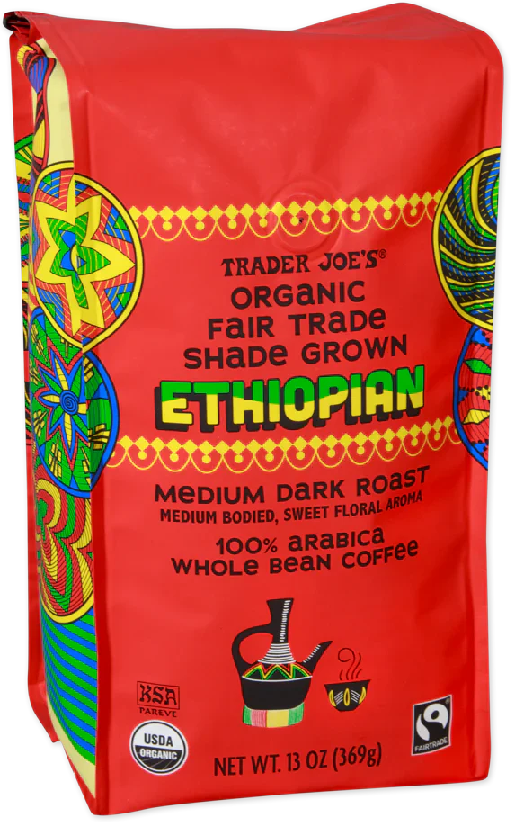 Trader Joe's Organic Fair Trade Shade Grown Ethiopian Coffee, 369g