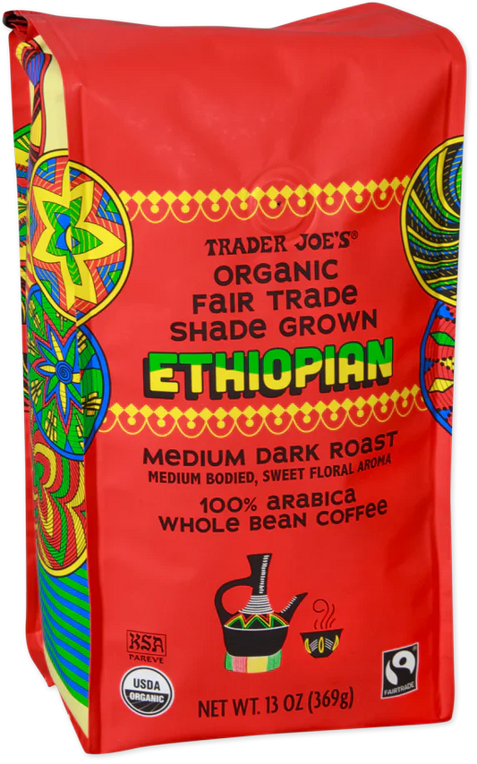 Trader Joe's Organic Fair Trade Shade Grown Ethiopian Coffee, 369g