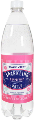 Trader Joes Sparkling Water, Grapefruit, 1L