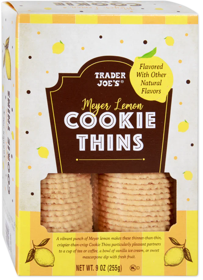 Trader Joe's Meyer Lemon Cookie Thins, 255g