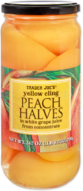 Trader Joe's Yellow Cling Peach Halves, 700g