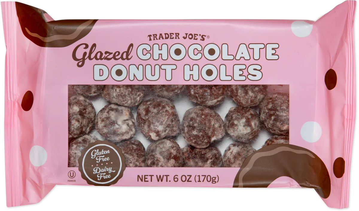 Trader Joe's Glazed Chocolate Donut Holes, 170g