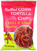 Trader Joe's Chili & Lime Flavoured Rolled Corn Tortilla Chips, 255g