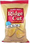 Trader Joe's Ridge Cut Potato Chips with Sea Salt, 454g