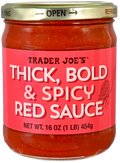 Trader Joe's Thick, Bold & Spicy Red Sauce, 454g