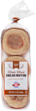 Trader Joe's Whole Wheat English Muffins, 340g