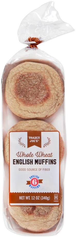Trader Joe's Whole Wheat English Muffins, 340g