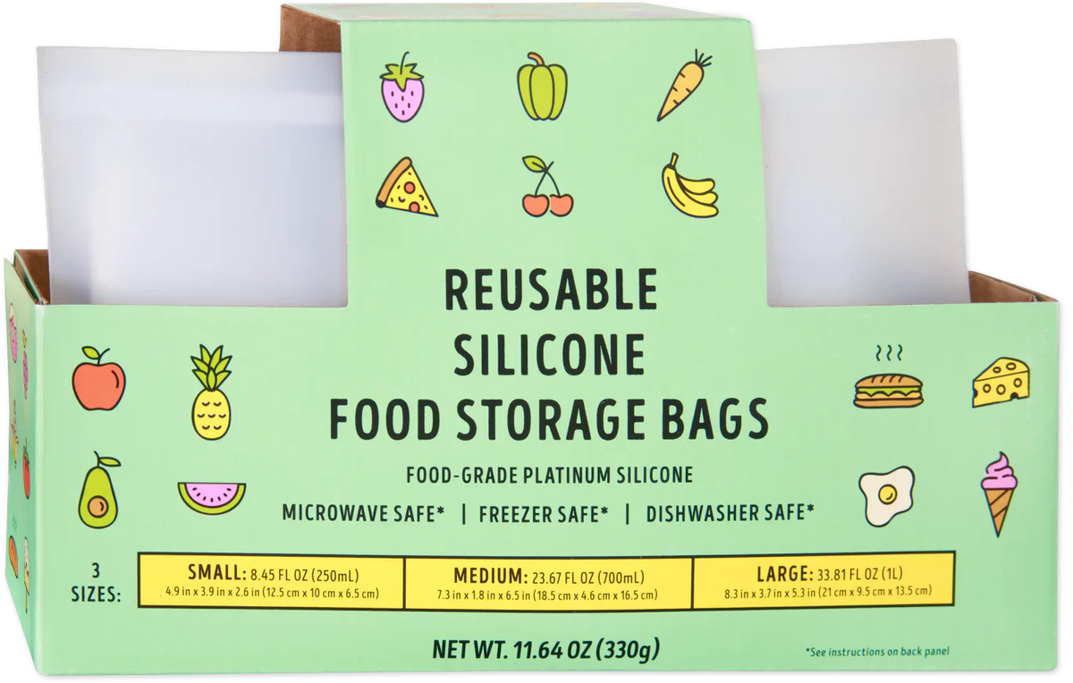 Trader Joe's Reusable Silicone Food Storage Bags, 330g