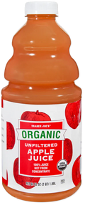 Trader Joe's Organic Unfiltered Apple Juice, 1.89L