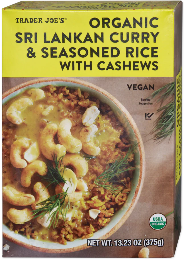 Trader Joe's Organic Sri Lankan Curry & Rice, 375g