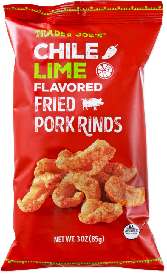 Trader Joe's Chile Lime Flavoured Fried Pork Rinds, 85g