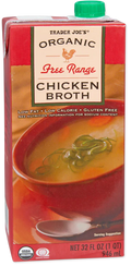 Trader Joe's Organic Free Range Chicken Broth, 946mL
