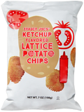 Trader Joe's Ketchup Flavoured Lattice Potato Chips, 198g