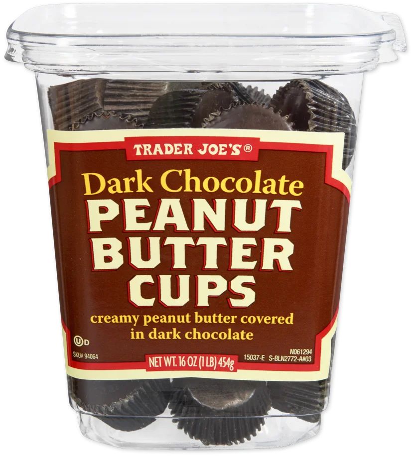 Trader Joe's Dark Chocolate Peanut Butter Cups, 454g