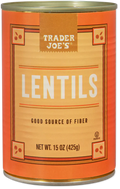 Trader Joe's Lentils, 425g