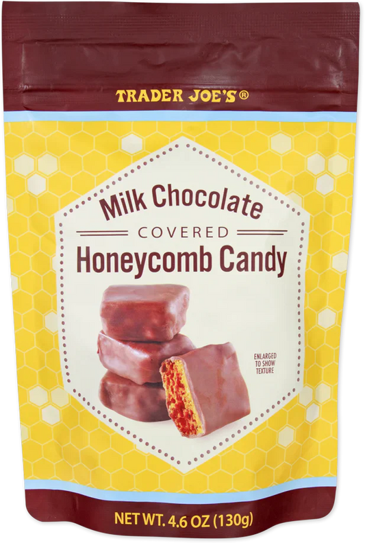 Trader Joe's Milk Chocolate Covered Honeycomb Candy, 130g