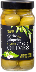 Trader Joe's Garlic & Jalapeño Stuffed Olives, 500g