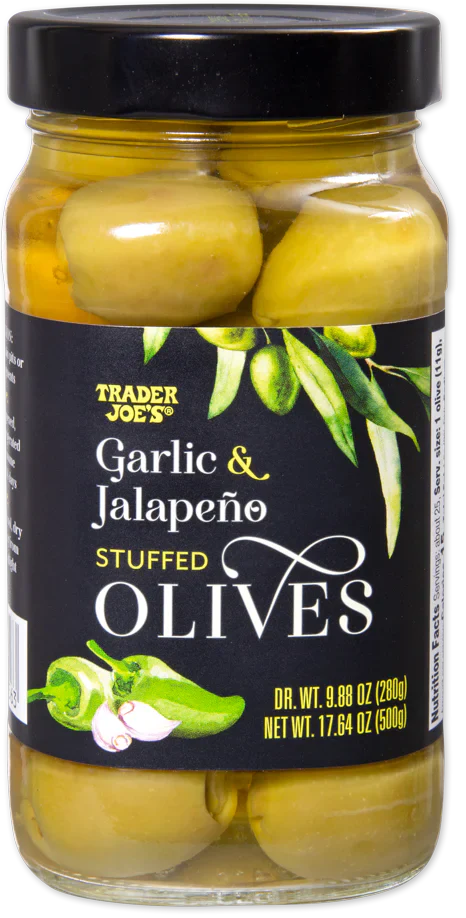 Trader Joe's Garlic & Jalapeño Stuffed Olives, 500g