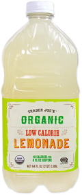 Trader Joe's Organic Low Calorie Lemonade, 1.89L