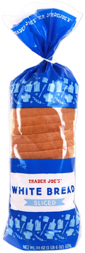 Trader Joe's White Sliced Bread, 624g