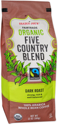 Trader Joe's Fairtrade Organic Five Country Blend, 369g