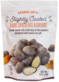 Trader Joe's Slightly Coated Dark Chocolate Almonds, 283g